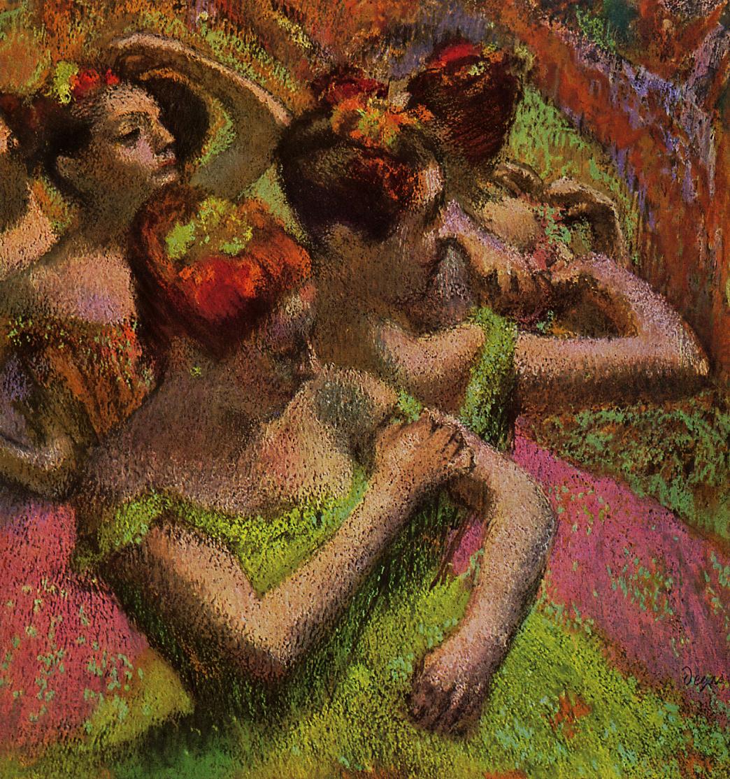 Degas - Ballerinas Adjusting Their Dresses, circa 1899.jpg