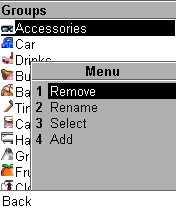 Группы продуктов