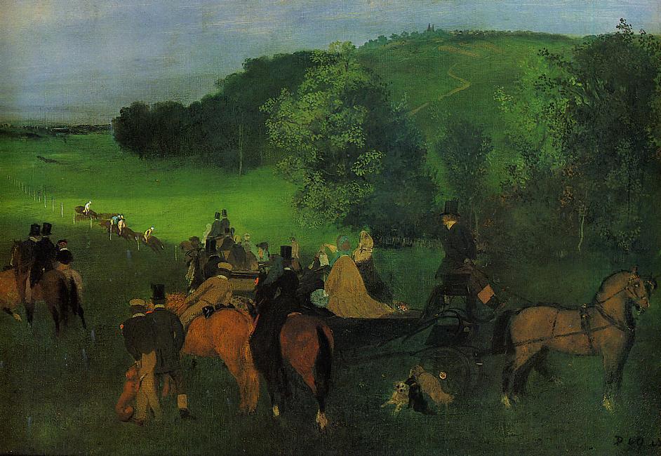 Degas - On the Racecourse, circa 1860-1862.jpg