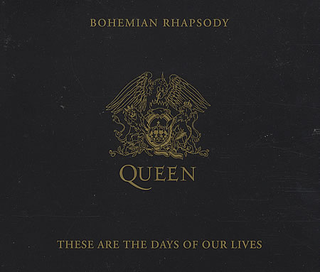 Bohemian Rhapsody/These Are the Days of Our Lives — единственный сингл, дизайн обложки которого целиком выбивается из концепта