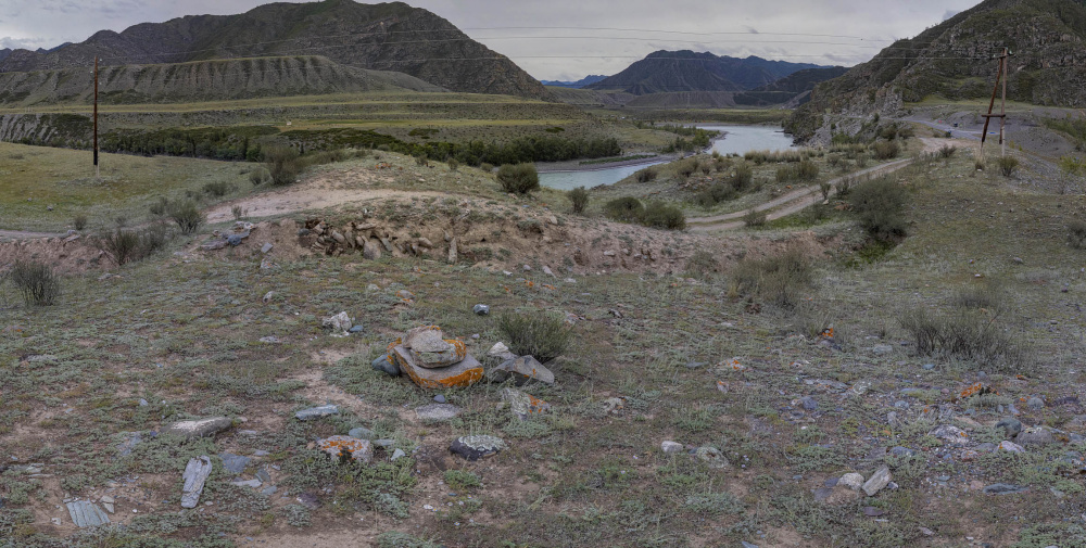 Раскоп на месте вала Яломанского городища