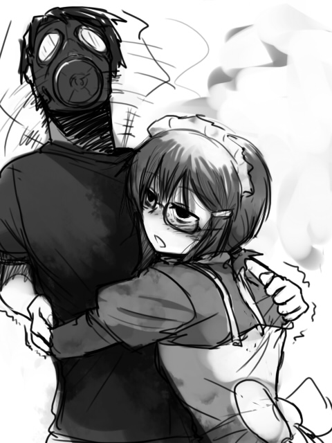 Хозяин вынужден носить противогаз