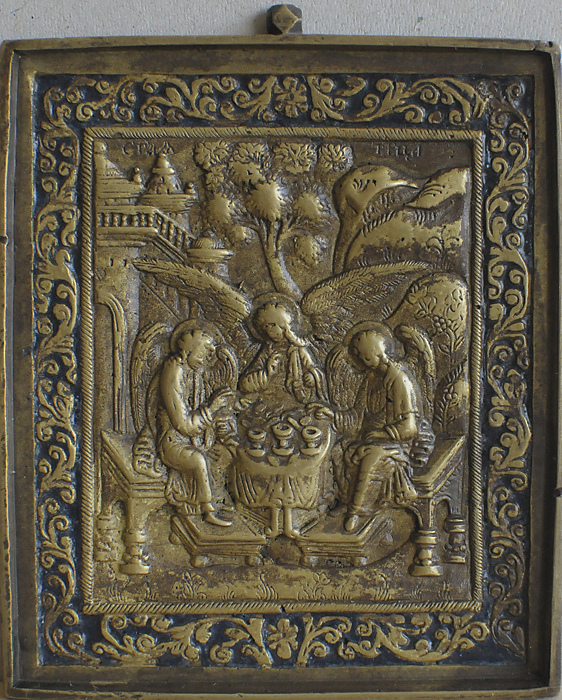 Святая Троица. Вторая пол. XIX в. Медный сплав, литьё, эмаль.