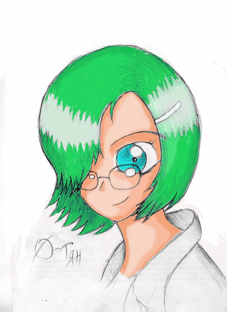 Один из первых рисунков, где Нуль-сама пока ещё «Нуль-тян»