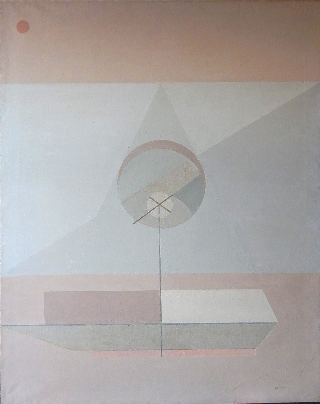 Композиция с геометрическими фигурами. 1973