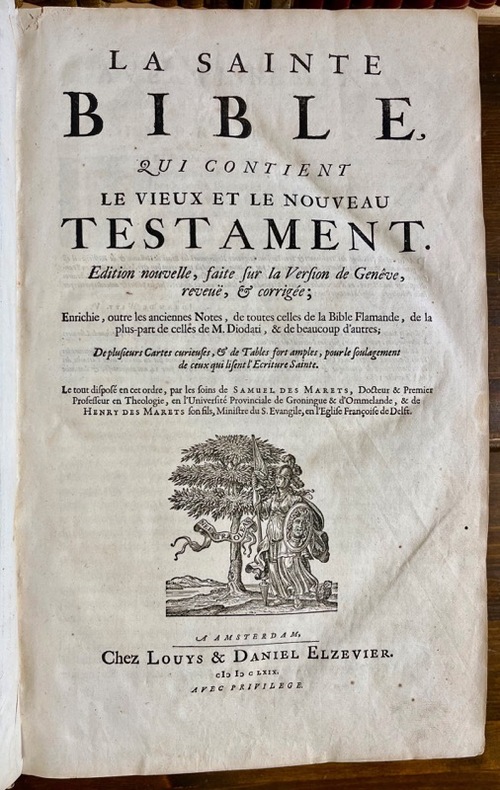 Титульный лист «Библии Эльзевиров»