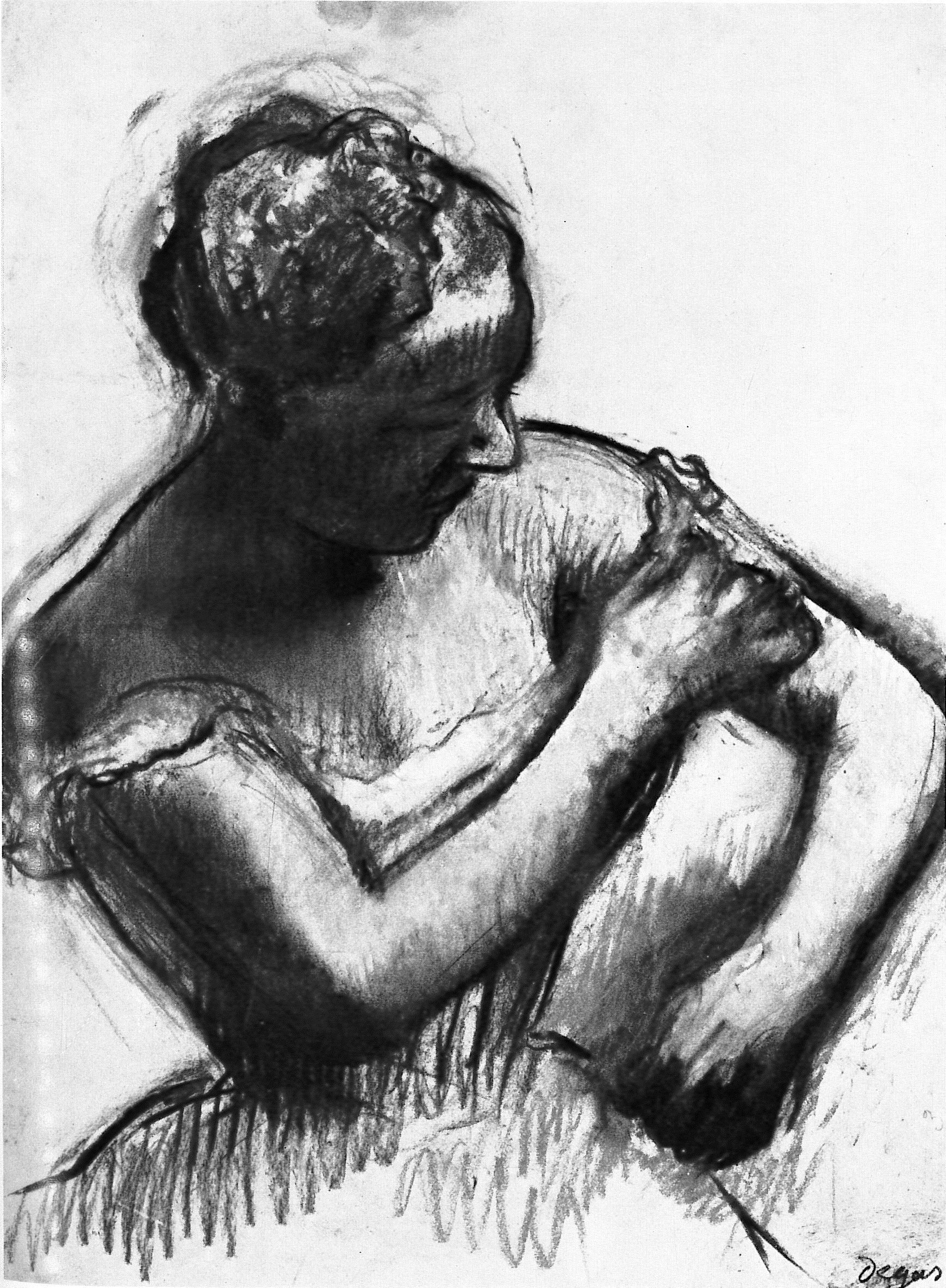 Danseuse ajustant son épaulette 2129.jpg