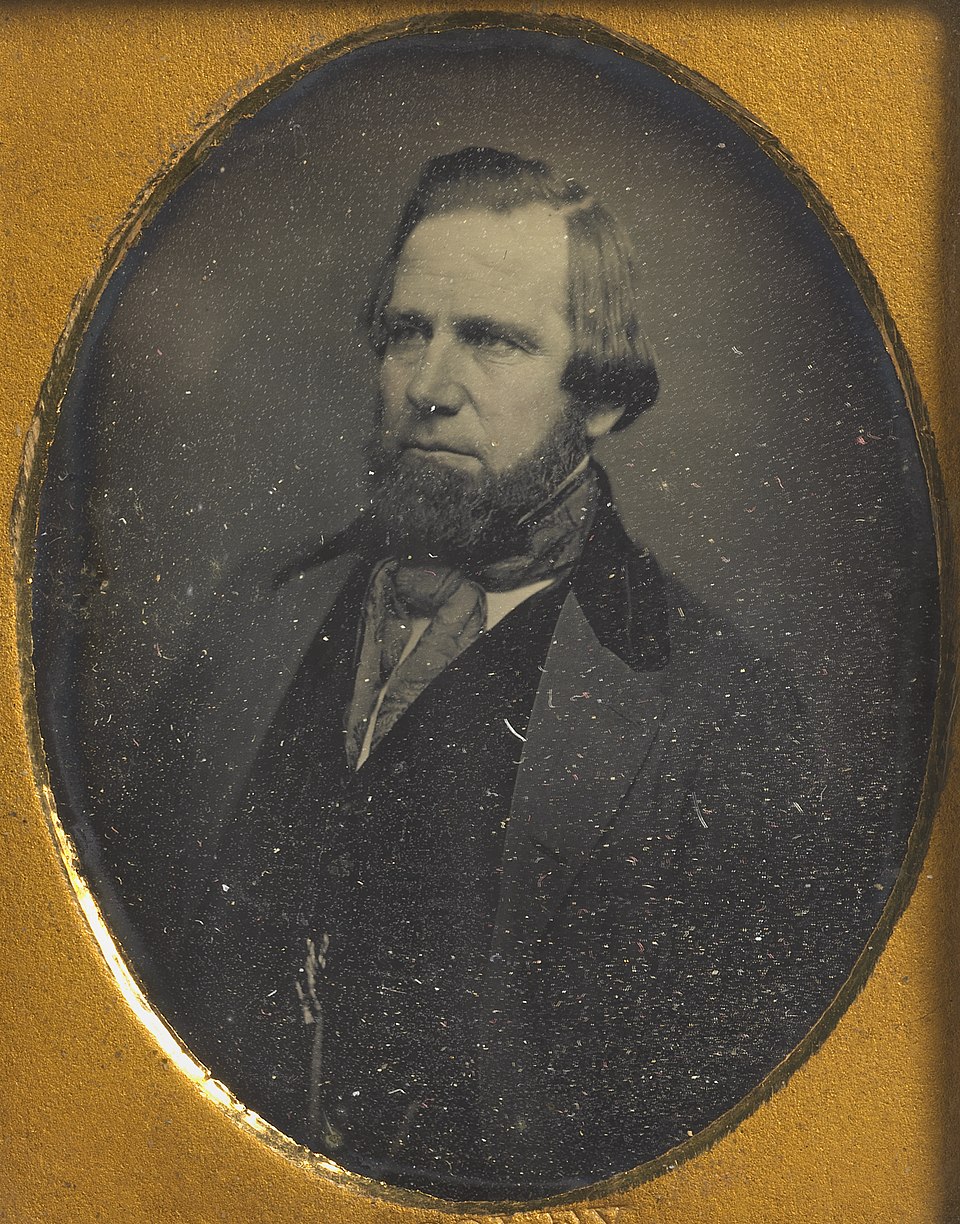 William Howe by Otis H. Cooley, c. 1850, daguerreotype, from the National Portrait Gallery - NPG-NPG 2008 58HoweM-000002.jpg