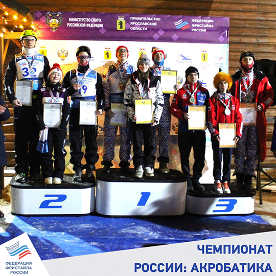 Файл:Призёры чемпионата России по фристайлу 2025 года в дисциплине акробатика.png