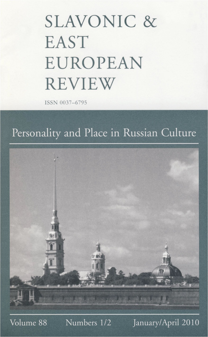 Slavonic and East European Review (2010, Vol. 88, №. 1-2).jpg