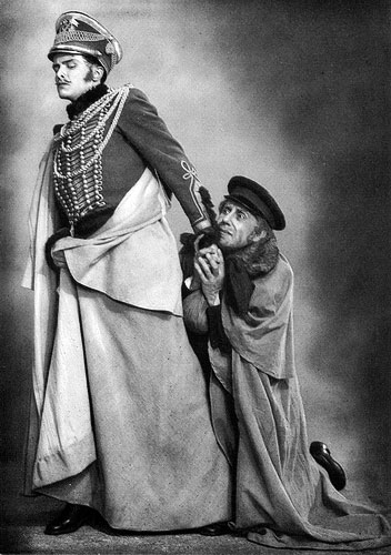 Балет «Станционный смотритель». Минский – Игорь Чернышёв, Вырин – Михаил Михайлов. Хореография Ю. Д. Воронцова и М. М. Михайлова. 1954