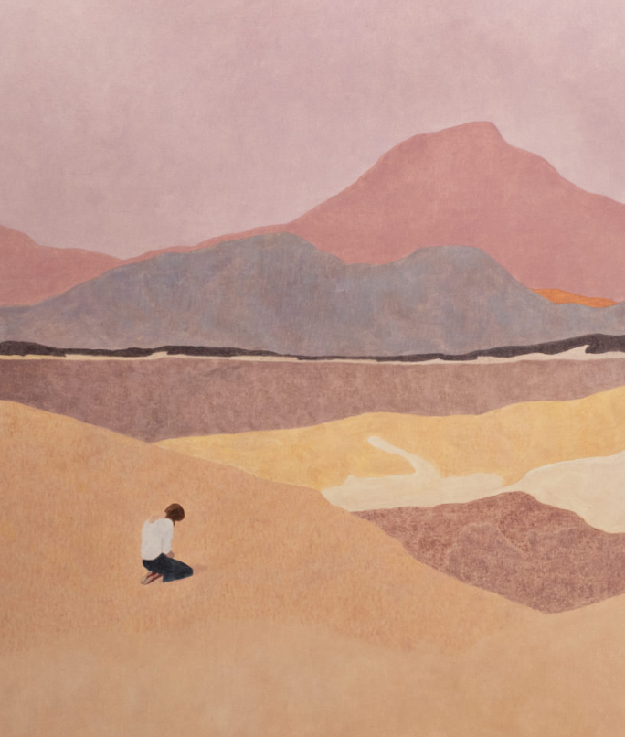 El primer cop, 2024, холст, масло