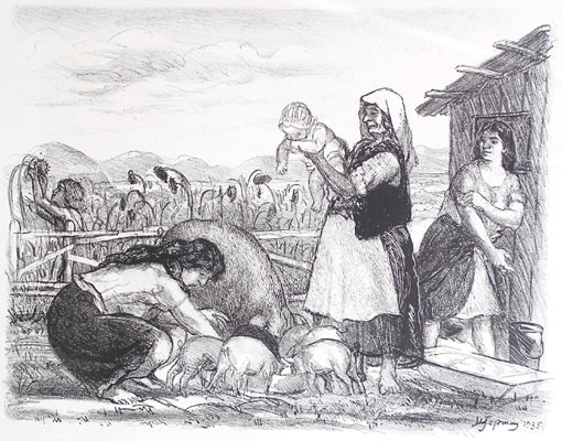 Свинарки. Сельскохозяйственная коммуна "Войо-Ново" (1935)