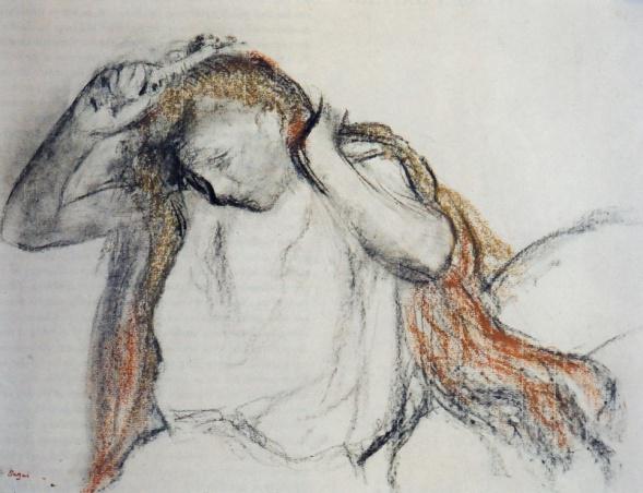 Woman Combing her Hair after the Bath 1122.jpg