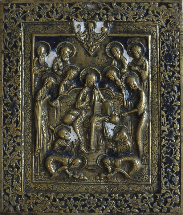 Деисус (Седмица). XIX в. Медный сплав, литьё, эмаль.