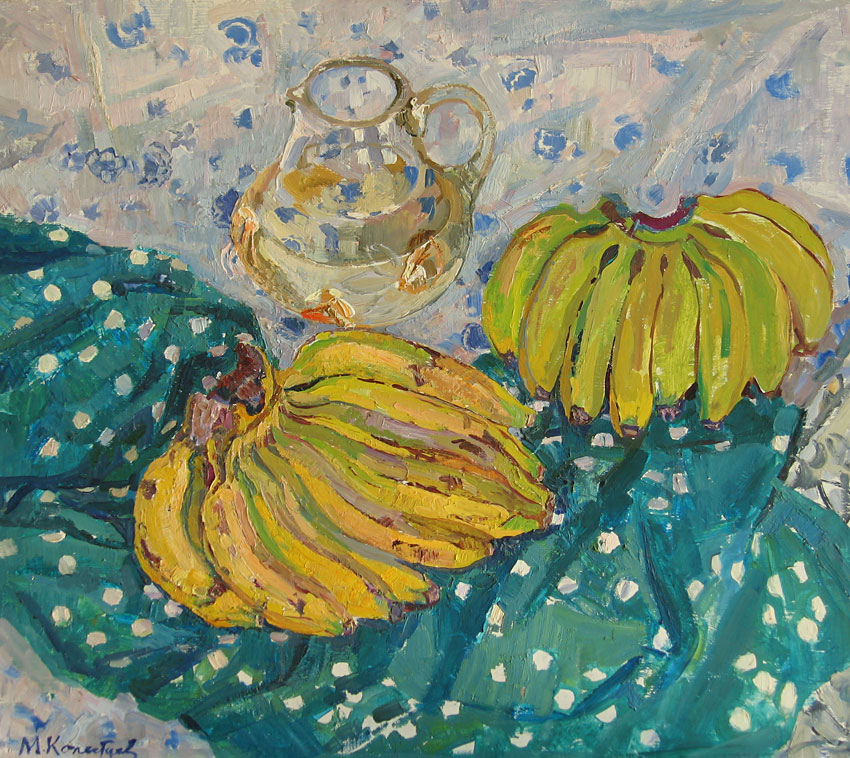 Копытцева М. Натюрморт с бананами. 1975