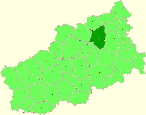 Максатихинский муниципальный округ на карте