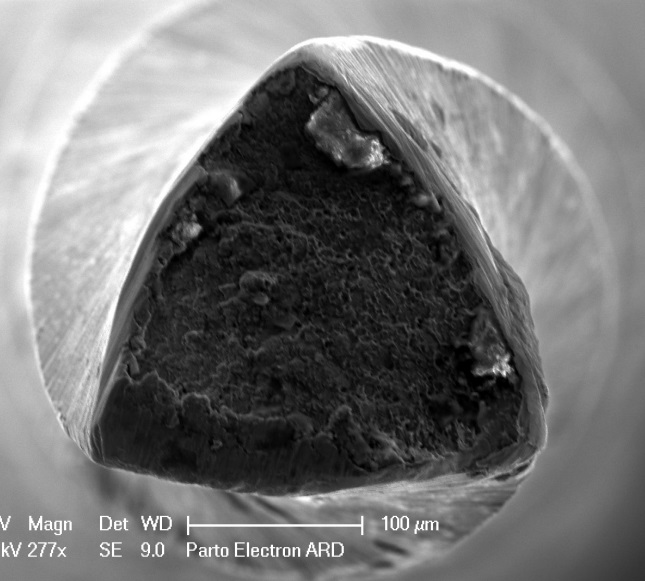 ProTaper Gold, сечение