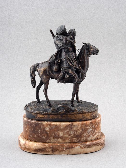 Скульптура «Прощание казака с казачкой», фирма Поставщика Высочайшего Двора «К.Ф. Верфель», модель В. Я. Грачёва