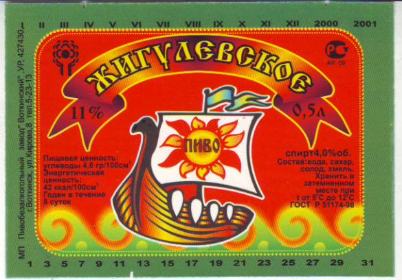 ГОСТ Р 51175-98, МП Пивобезалкогольный завод Воткинский, тел. 5-23-13