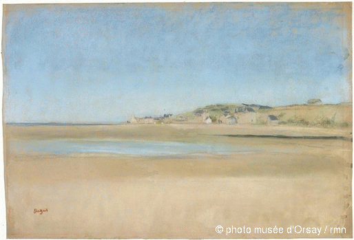 Degas, Maisons au bord de la mer.gif