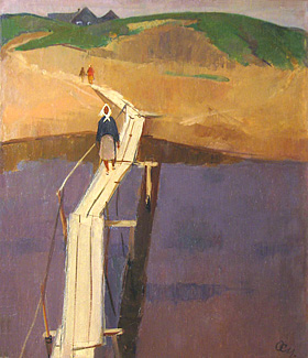 Осипов С. Переход через речку. 1968