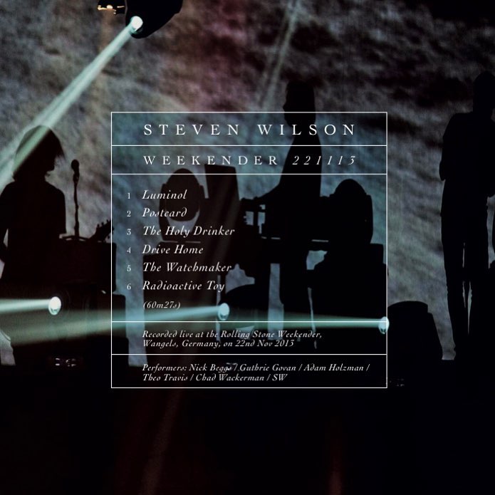 Обложка альбома «Weekender 221113» (Стивена Уилсона, 2018)