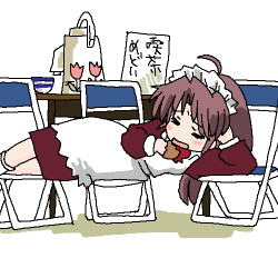 Переспала и рухнула со стульев