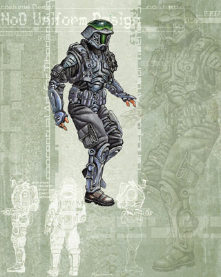 Ранний концепт-арт пехоты Нод