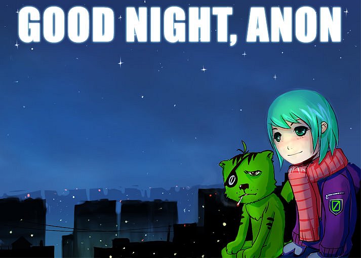 С Нуль-тян желают тебе доброй ночи