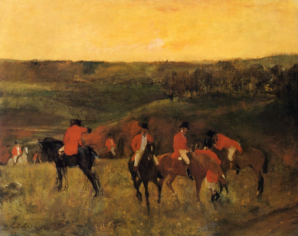 Degas - The Start of the Hunt, circa 1863-1865.jpg