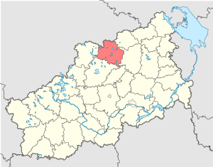 Удомельский округ на карте