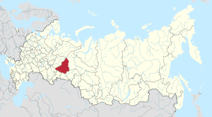 Свердловская область на карте