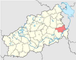 Кашинский округ на карте